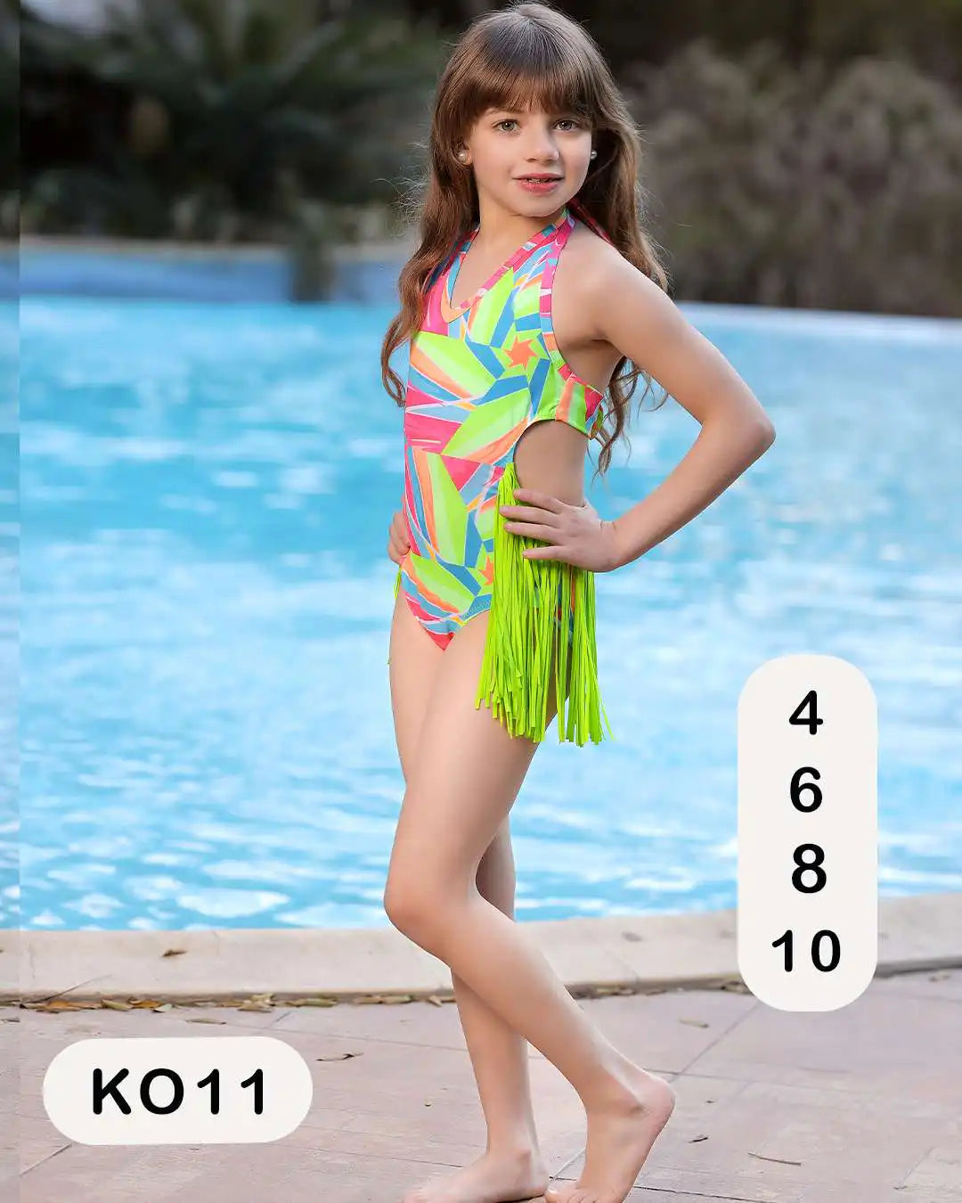 Tobay | مايوه بناتي Paisley Fringe