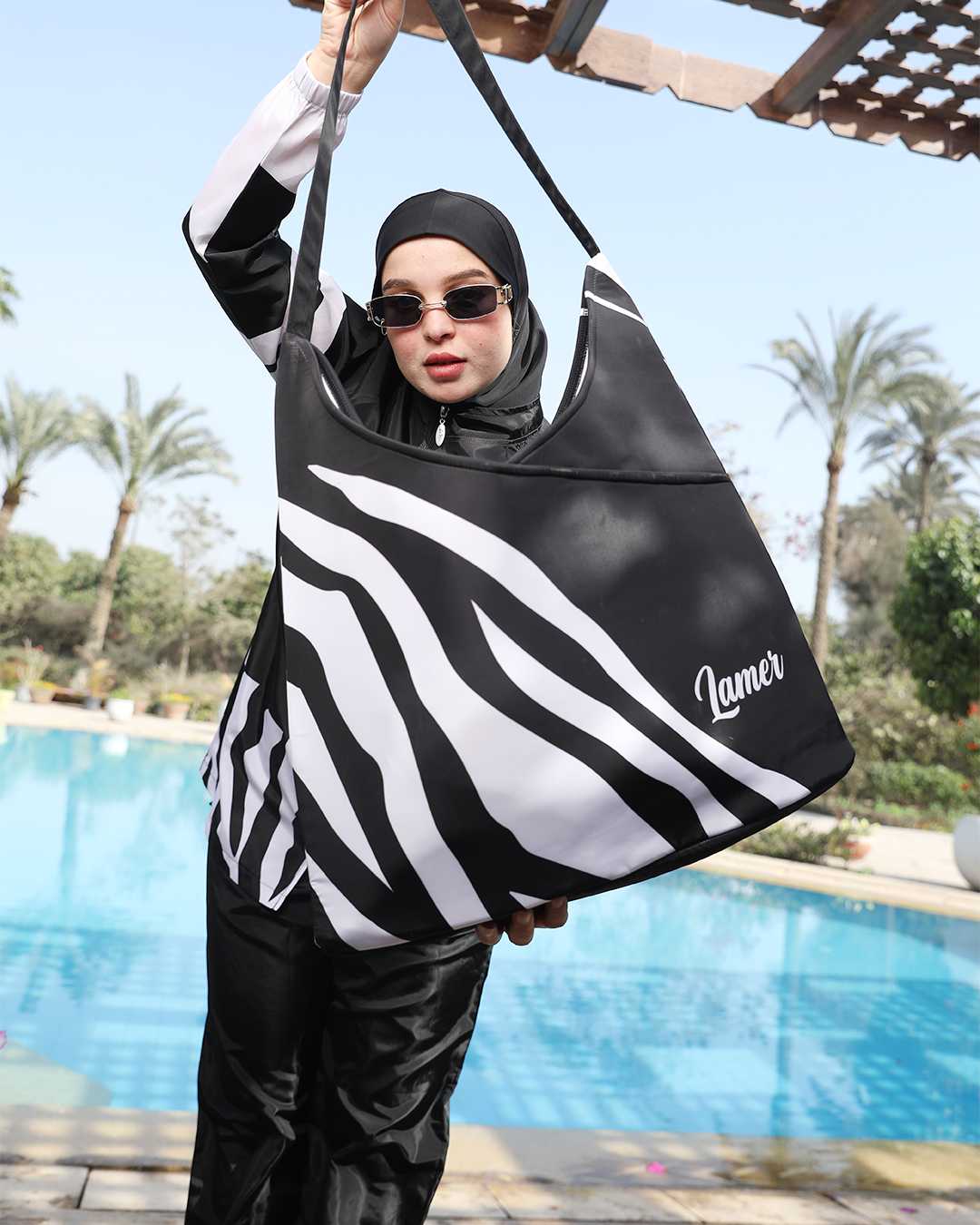 مايوة بوركيني لون اسود 3XL to 6XL