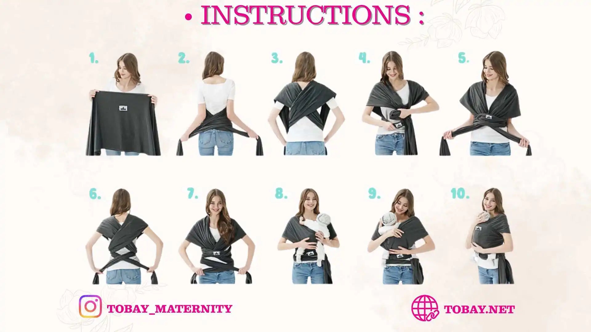 حماله الطفل Tobay | Baby Wrap