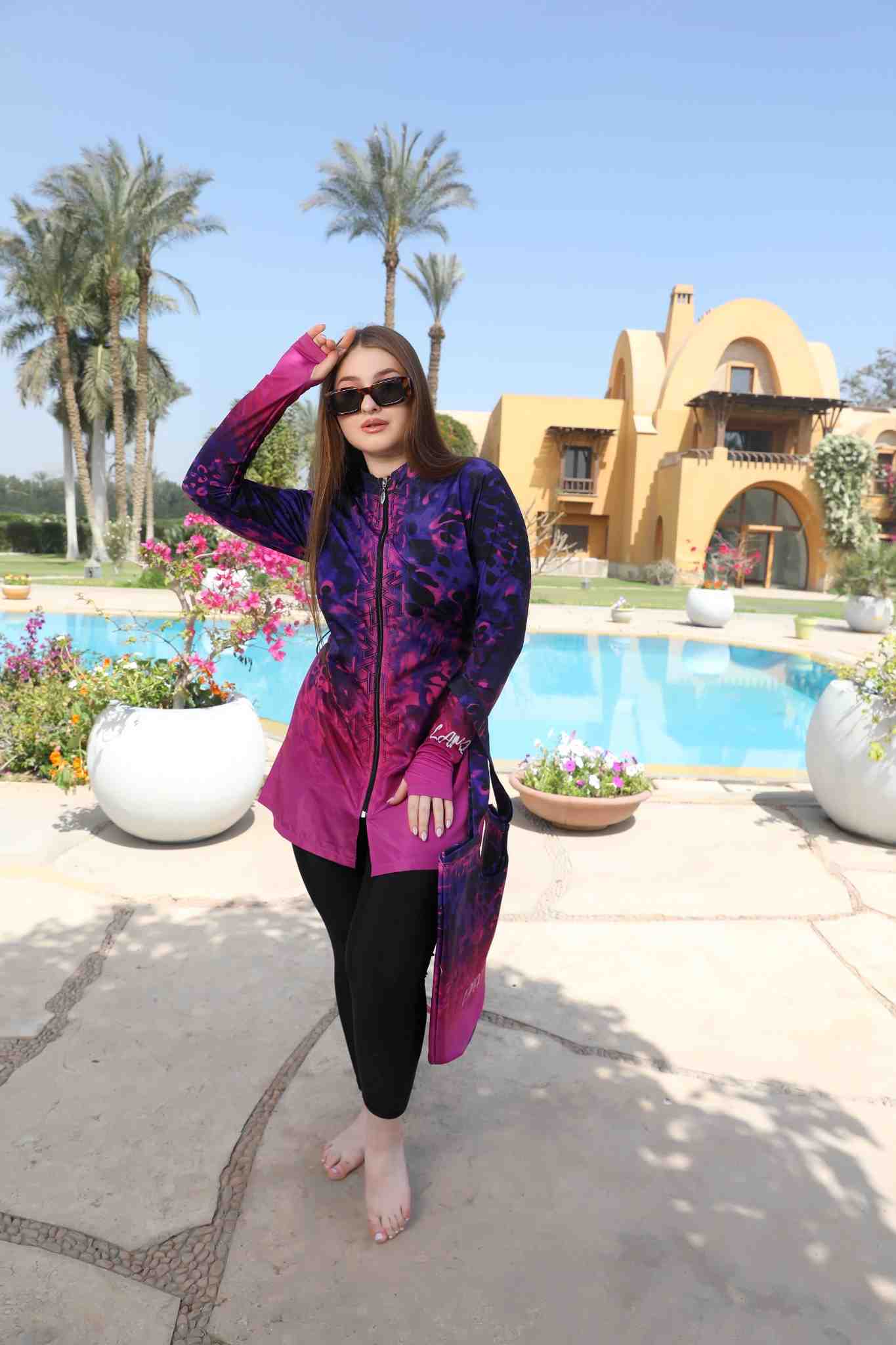 مايوه  Tobay | Magenta Storm Swimsuit